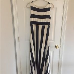 Black and White stripe Maxi